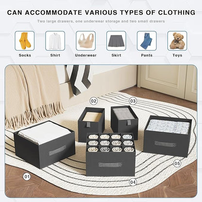 6-Shelves Hanging Closet Organizer