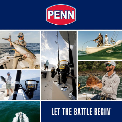 Penn Pursuit V Spinning Reel and 7' 1-Piece Fishing RodCombo, Graphite Composite Rod Blank Construction, EVA Handles