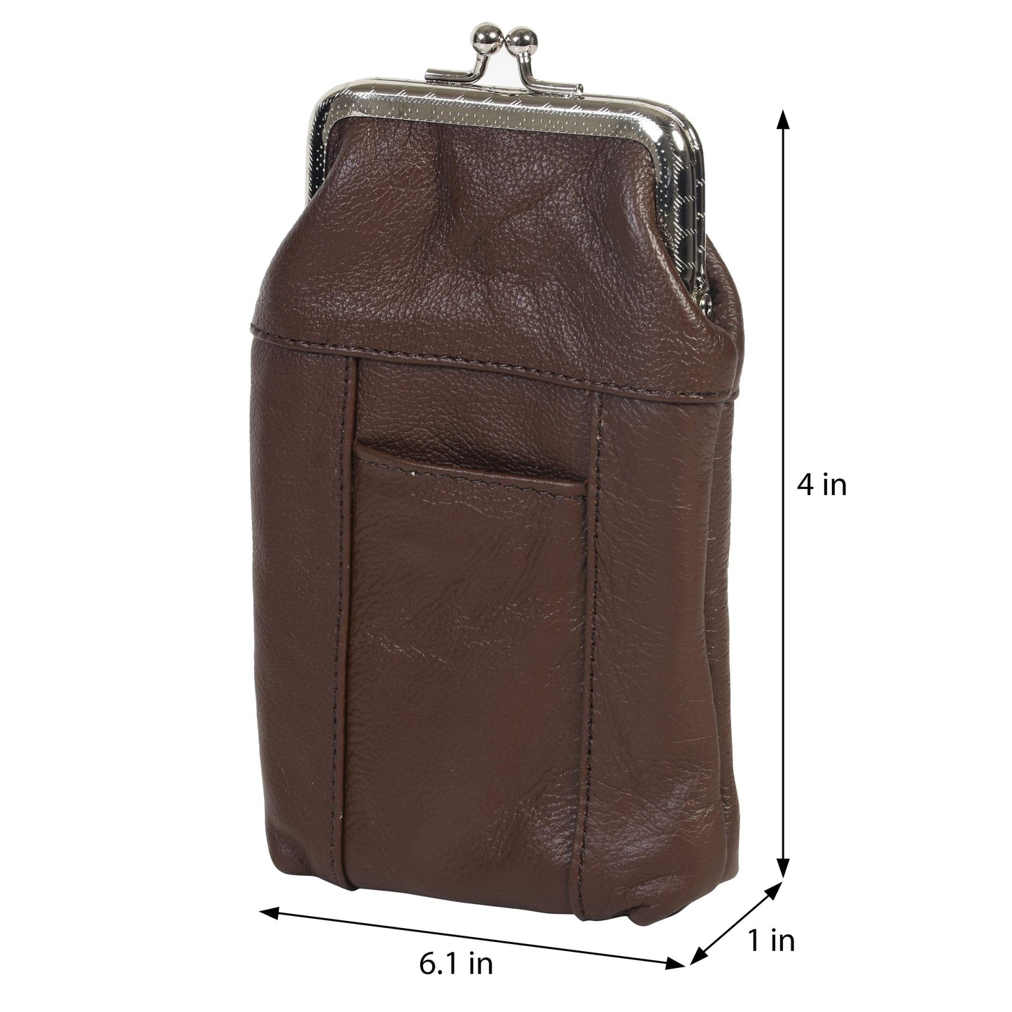 Leather Cigarette Case Pack Holder Regular or 100's Lighter Pocket by Leatherboss (Brown)