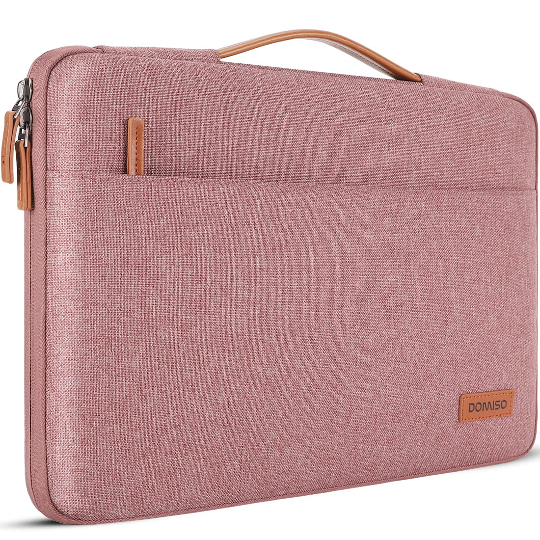 DOMISO 15.6 inch Laptop Case Sleeve Protective Cover Compatible with 16 inch MacBook Pro M4 M3 M2/Pro Max,15.6-16 inch HP Dell ASUS Lenovo Chromebook,Waterproof Computer Cases Bag with Handle,Pink