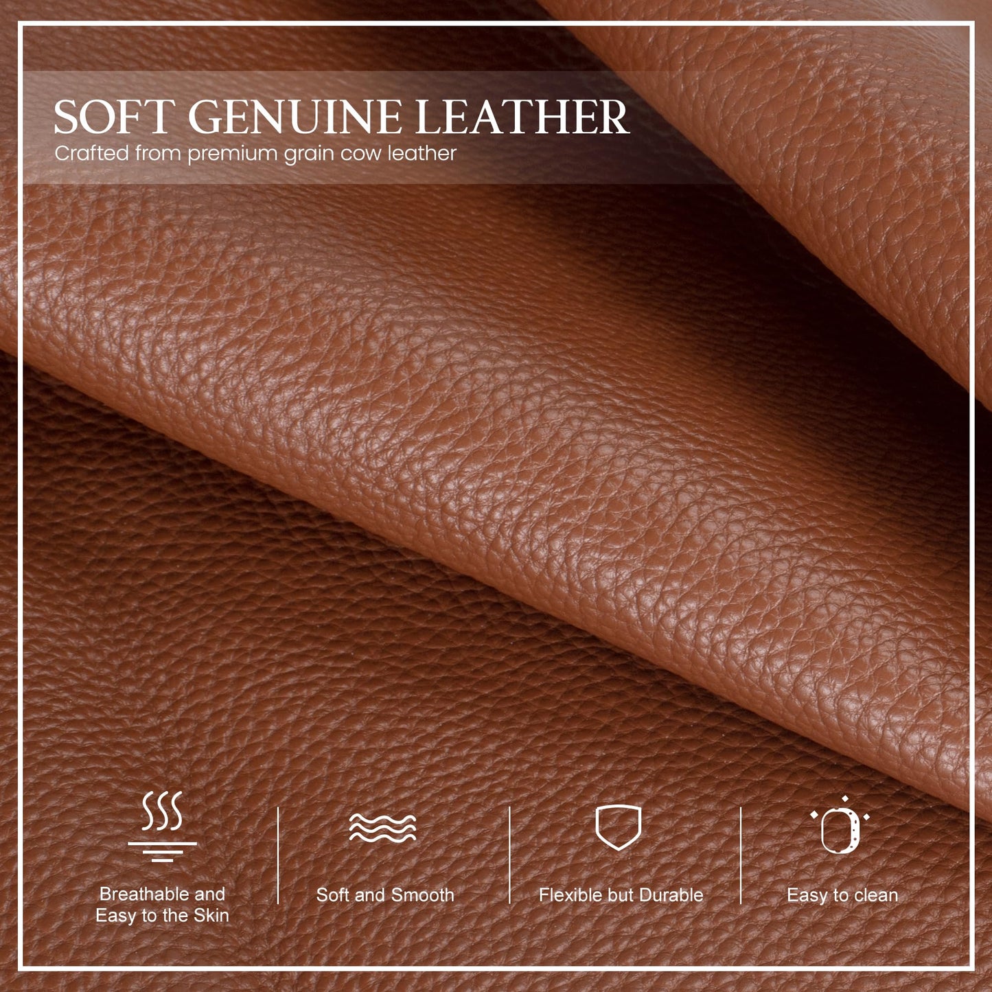 befen Real Leather Anti Theft Small Crossbody Sling Bags for Women, Woman Crossbody Chest Bags Travel Purse with RFID Card Slots Cognac Brown