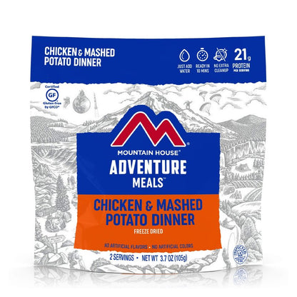 Mountain House Chicken & Mashed Potato Dinner | Freeze Dried Backpacking & Camping Food | 2 Servings | Gluten-Free