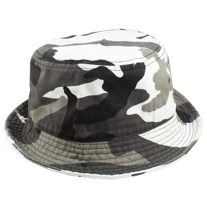 Gelante Camo Cotton Bucket Hat for Women and Men Packable Travel Summer Beach Hat 1900-City Camo-L/XL