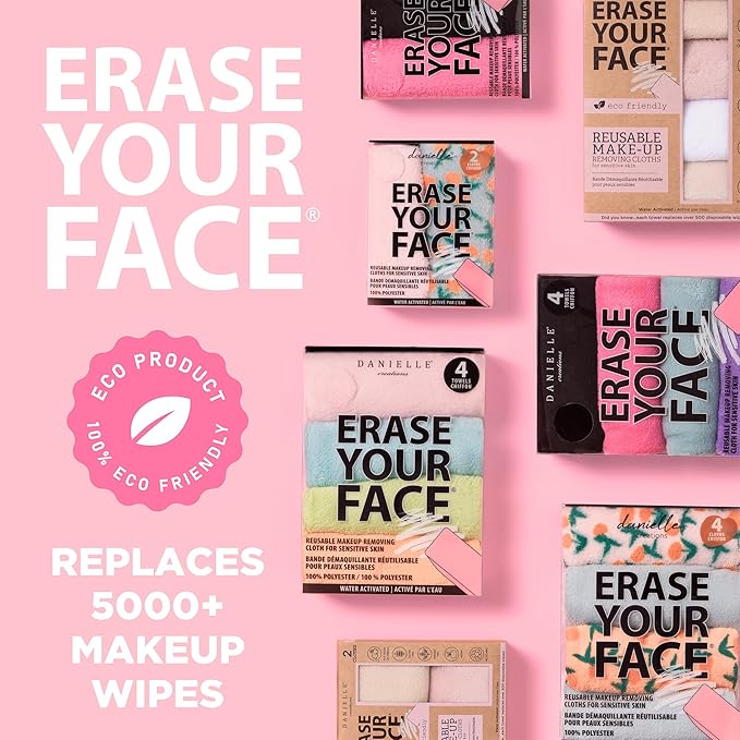 ERASE YOUR FACE Reusable Makeup Remover Cloths