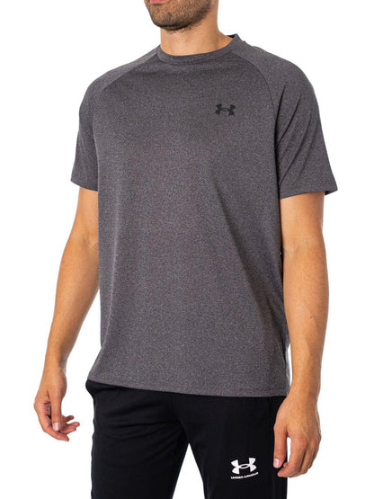 Under Armour Men's Tech 2.0 Short-Sleeve T-Shirt , Carbon Heather (090)/Black, X-Large Tall