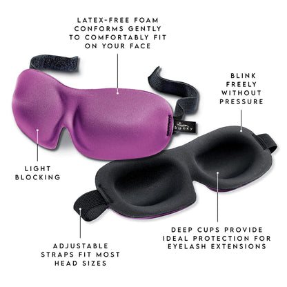 Bucky 40 Blinks No Pressure Printed Eye Mask for Travel & Sleep, Foil, One Size