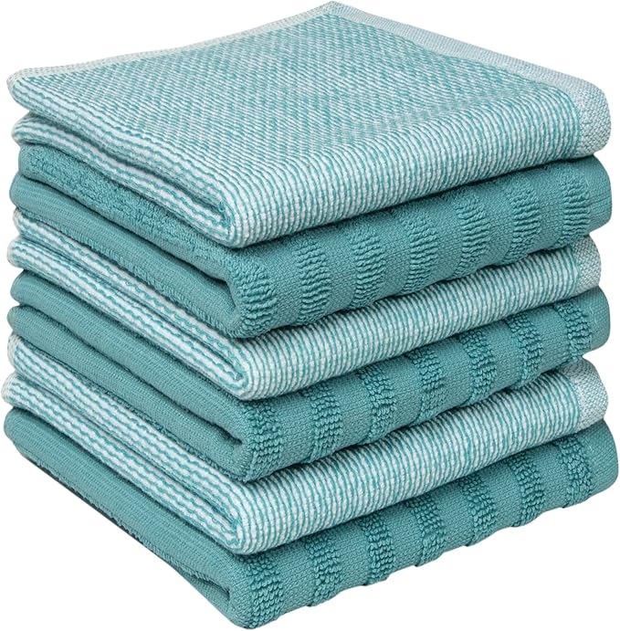 Bumble Premium Dish Cloths 13"x13" | 100% Natural Ring Spun Cotton | 400 GSM |