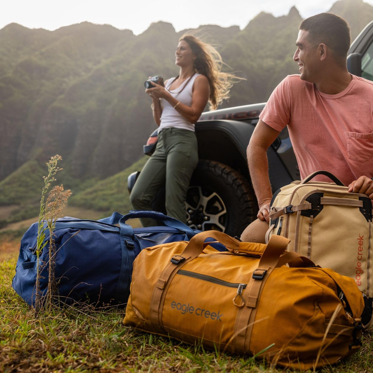 Eagle Creek No Matter What Rolling Duffel - Durable Rolling Bag for Travel - Adjustable Shoulder Strap - Heavy Duty Wheels - Lockable Zippers - Multiple Carry Options - 130L - Black