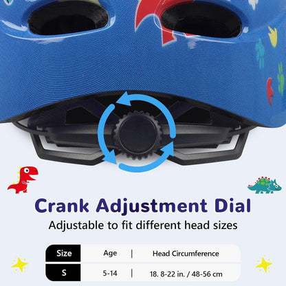 Kids Bike Helmet - Adjustable Multi-Sport Safety Gear for Boys, Girls & Teens | Perfect for Biking, Scootering & Skating