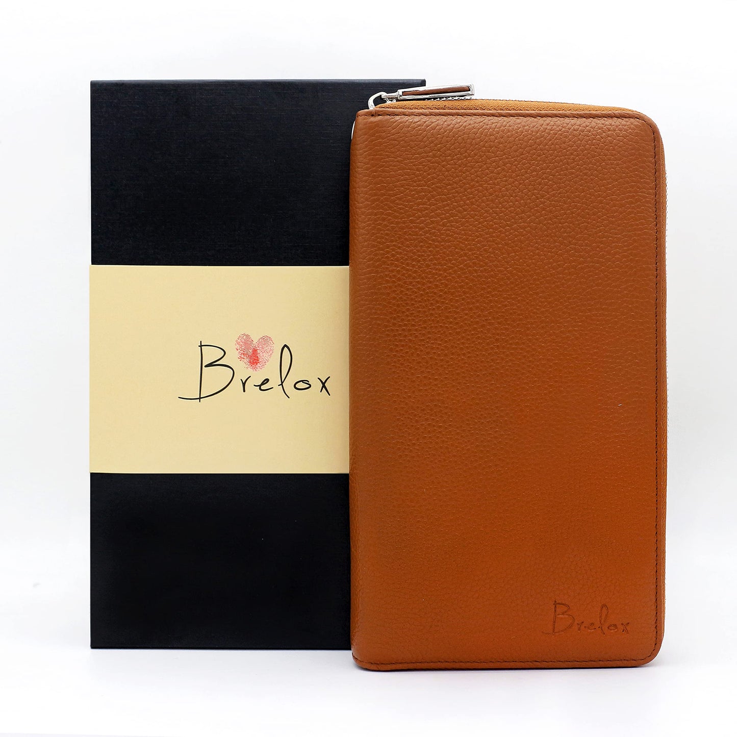 Family Passport Holder for 4 5 6 Passports RFID Blocking Travel Wallet — Genuine Leather Document Organizer, Card Slots, Boarding Pass, Wristlet — Travel Gift for Women Men | Brelox