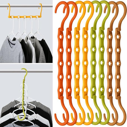 Mr. Pen- Space Saving Hangers for Clothes, Autumn Colors, Plastic Multi Clothes