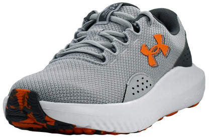 Under Armour Men's Charged Surge 4 Sneaker, Mod Gray/Castlerock/Team Orange, 10