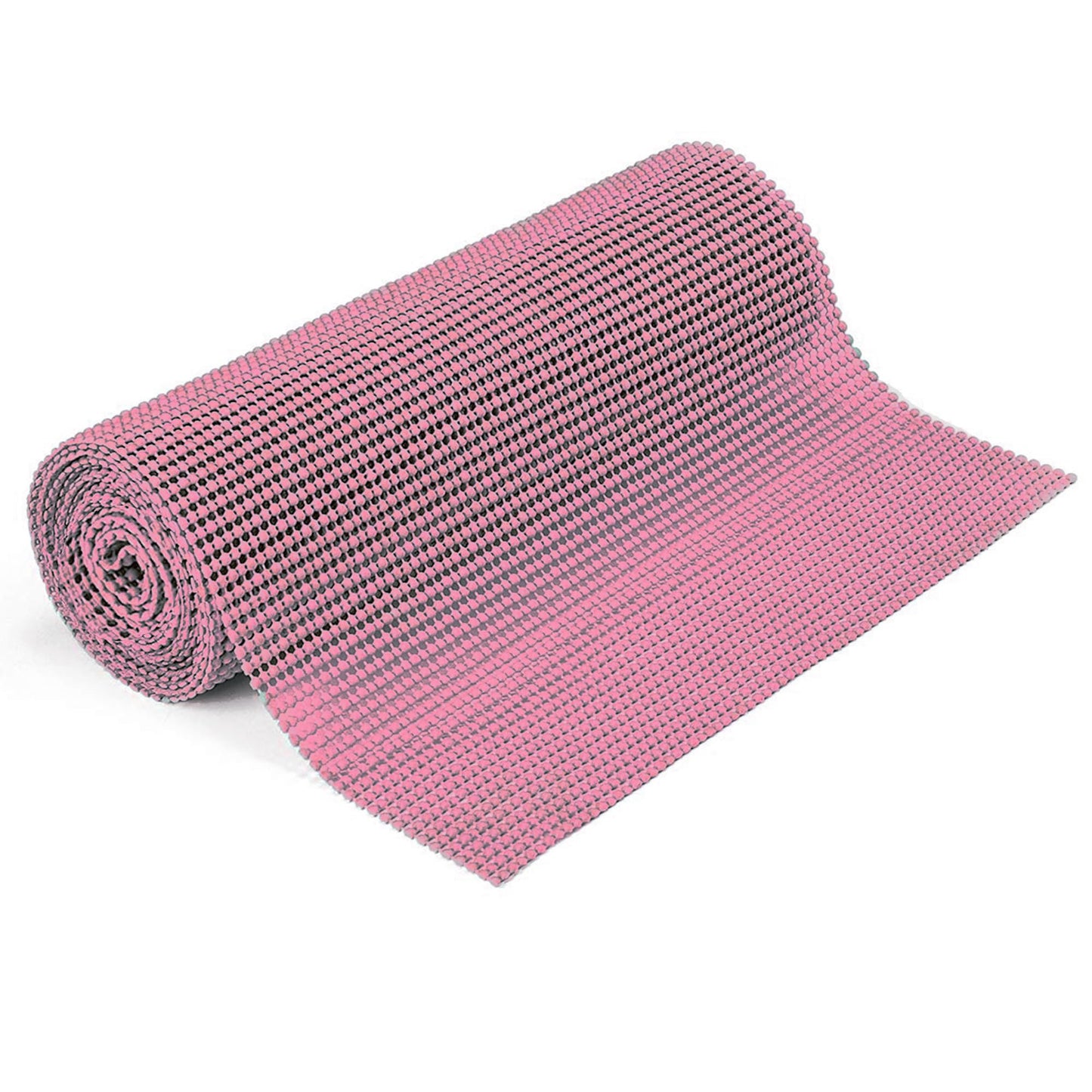 Wideskall® Extra Thick Non Adhesive Easy Shelf Non Slip Kitchen Drawer Shelf Grip Liner (Pink)