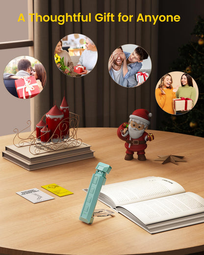 Glocusent Extendable Book Lights for Reading at Night, 5 Enhanced Brightness & 3 Colors with Sleep Aid & Timers, Clip on USB Rechargeable Reading Light for Books in Bed, Ideal Gifts for Book Lovers