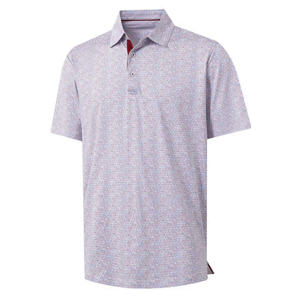 M MAELREG Mens Golf Shirt Short Sleeve Dry Fit Print Moisture Wicking Performance Patterns Collared Polo Shirt