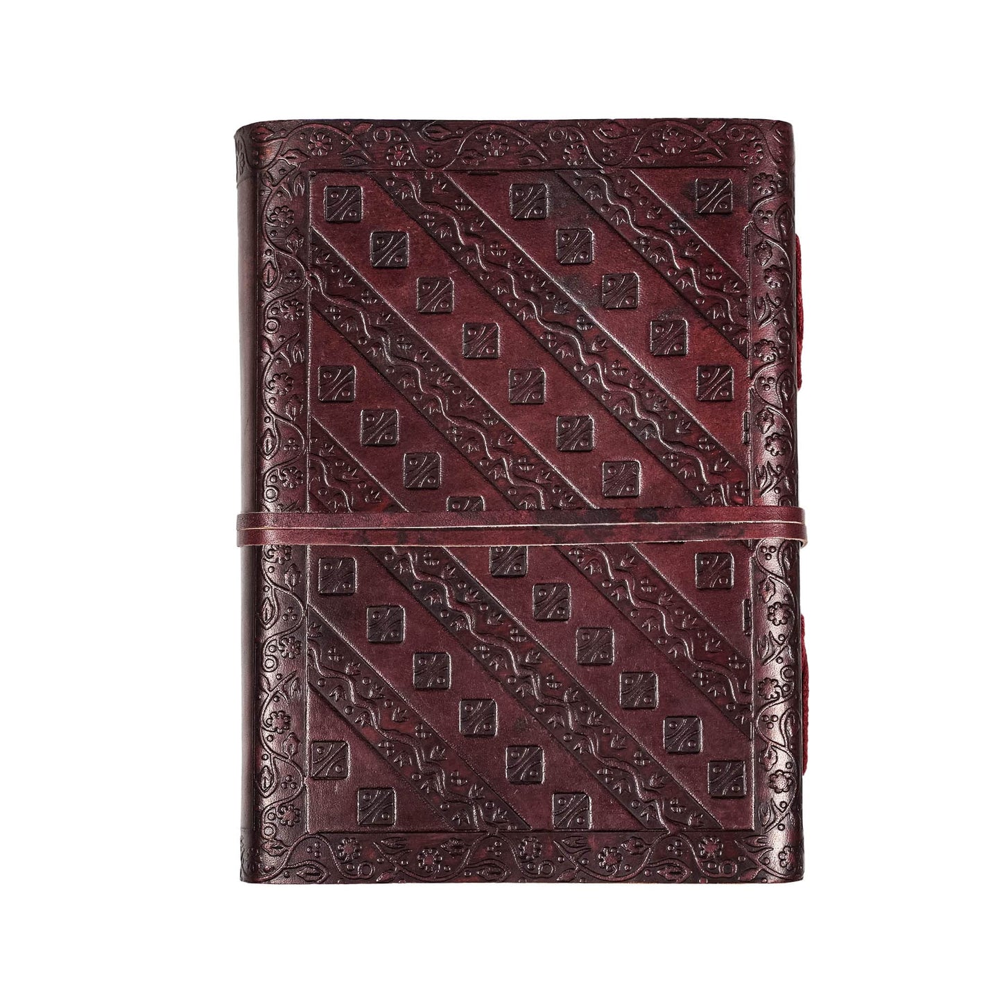 Lord of Battles Handcrafted Genuine Leather Tree of Life Journal with Leather Cord