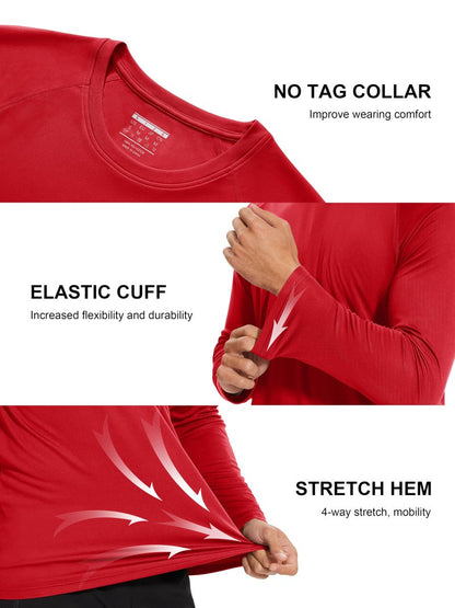 Fishing Shirts for Men Long Sleeve Men Hiking Shirt Quick Dry Rash Guard for Men Sun Shirts UV Protection Shirts Summer Shirts for Men