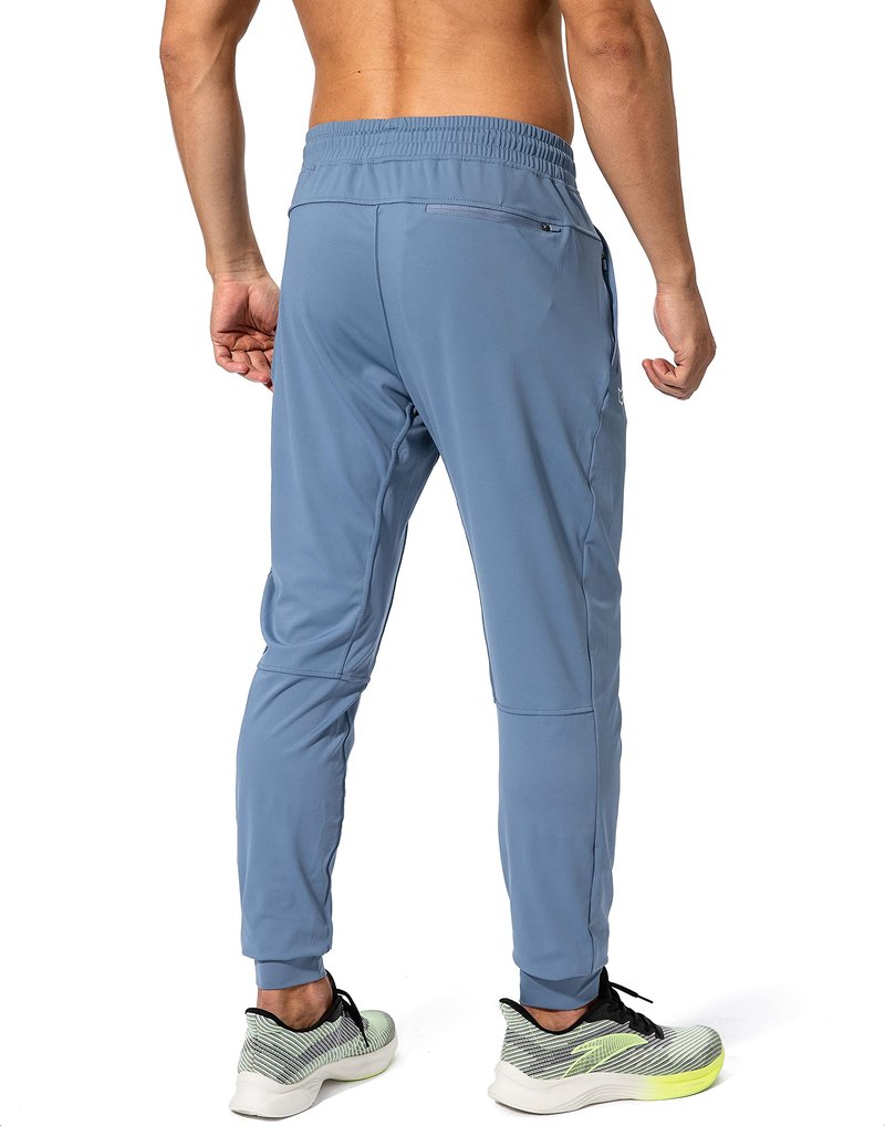 G Gradual Men's Sweatpants with Zipper Pockets Athletic Pants Traning Track Pants Joggers for Men Soccer, Running, Workout(Slate Blue,L)