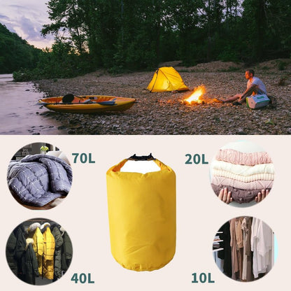 Sanpierazaar Dry Bags Waterproof, Ultralight Dry Sack, 10L/20L/40L/70L Waterproof Bags,Roll Top Sack for Kayaking, Beach, Rafting, Boating, Hiking, Camping,Swimming (Black, 20L)
