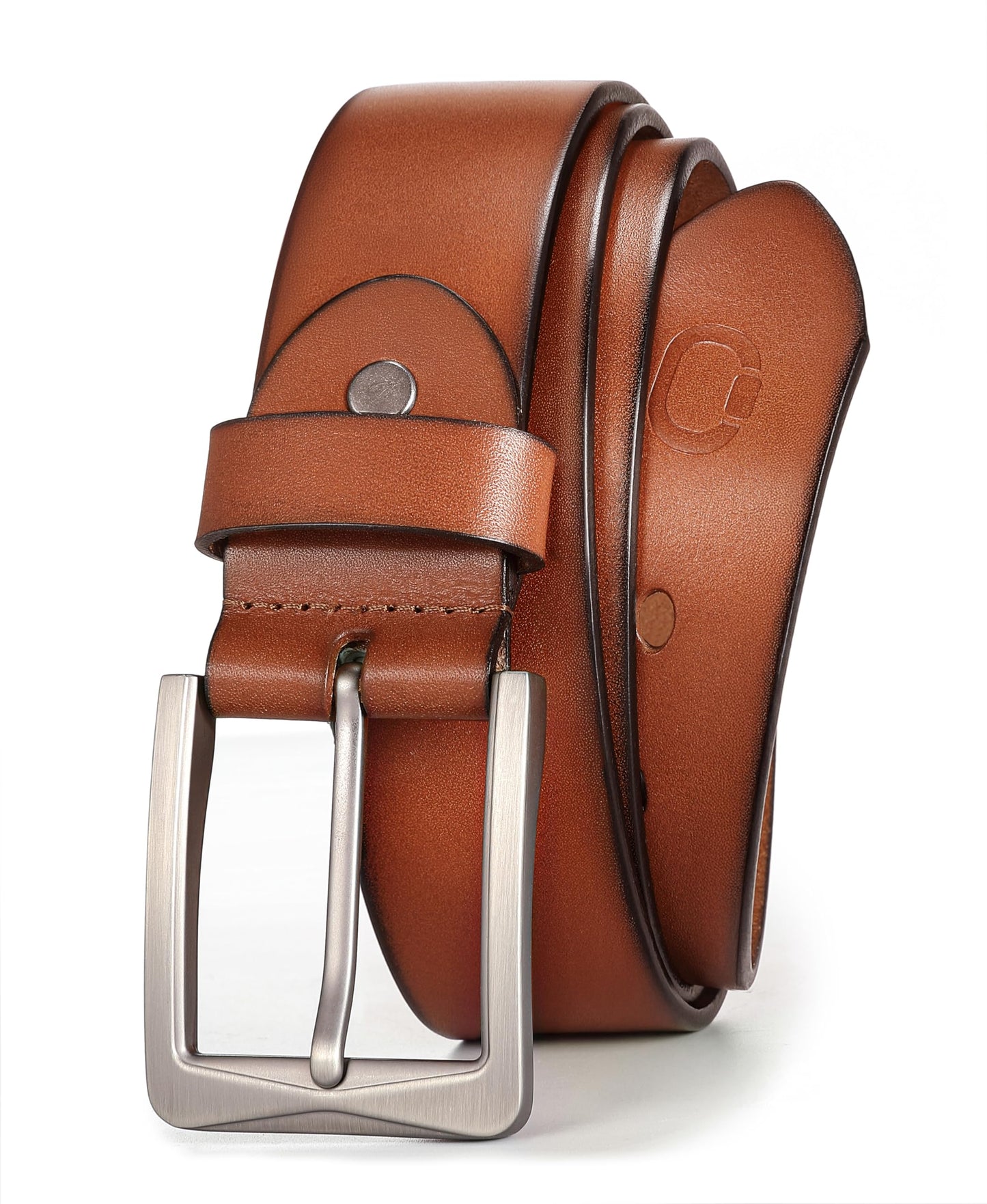 CHAOREN 1.5" Mens Belts Leather - Full Grain Leather Belts - Ideal for Casul Jeans & Work Wear