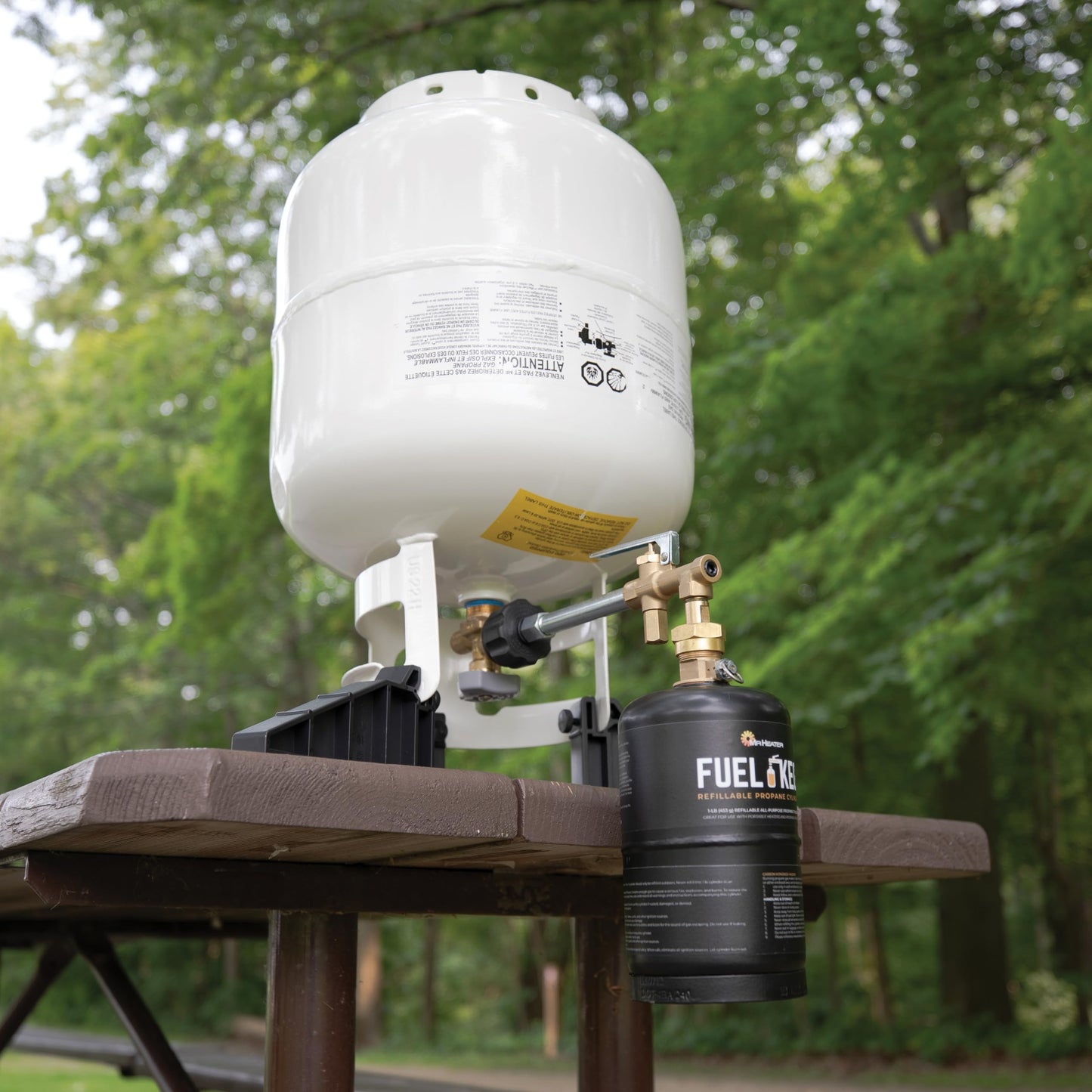 Mr. Heater Fuel Keg. - 1 lb. / 16 oz. Empty Refillable Propane Tank – DOT Certified