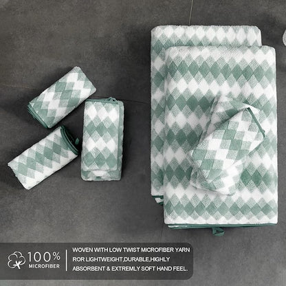 Hand Towels Set 2 Pack-16“x31” Ultra Soft Microfibers Bathroom Towel Set Highly