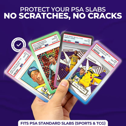 SUPERLIT PSA Gradient Slab Bumper 4 Pack Multi-Color - Guard for PSA Card Protection (Multi Pack 1)