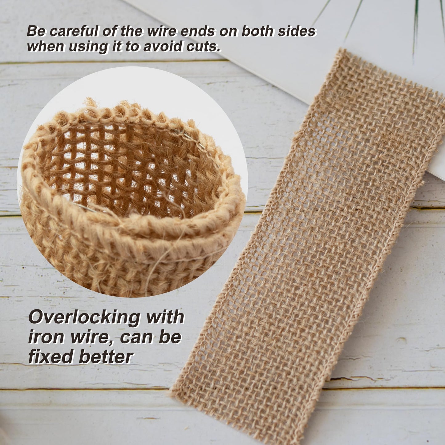 COMFORING 100pcs Burlap Napkin Rings with Wired Edge Disposable Napkin Rings Napkin Bands for Country Wedding Decorations Party Dinner Table Decorations