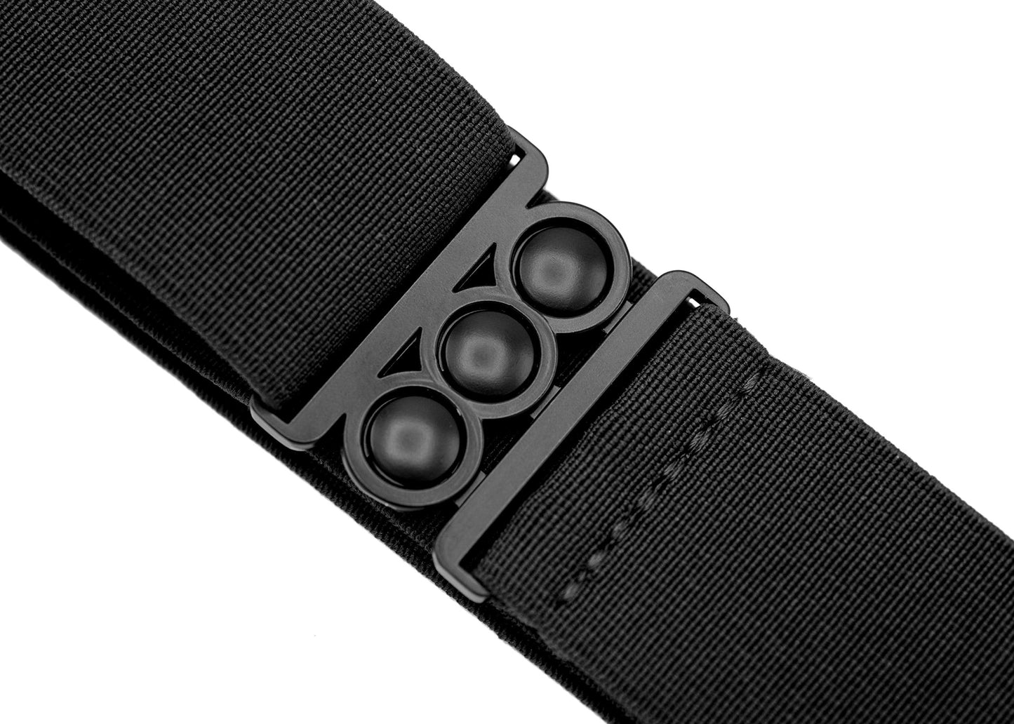ONE-BELT No Show Invisible Elastic Belts for Women | Non Slip | Fits waist upto 50 Inch (Matte Black - Black, L -XXL)