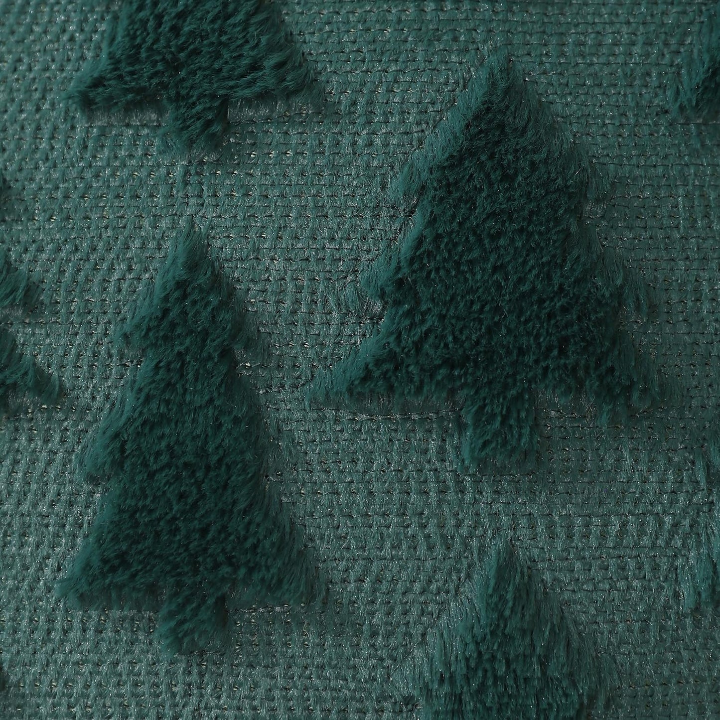 DFXSZ Christmas Tree Pillow Covers 18x18 inch Set of 2 Christmas Decoration Green Soft Plush Faux Fur Jacquard Throw Pillows for Bedroom Sofa Holiday Festivals Winter Home Decor PTK006A18