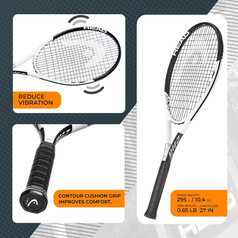 HEAD Geo Speed Tennis Racket - Pre-Strung Lightweight 27.5-Inch Adult Racquet