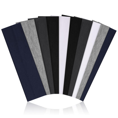 10 PCS Headbands for Women - Fashion Non Slip Headbands for Women and Men Perfect for Sports and Outdoor Activities in Summer, Including Running, Yoga, Cycling, Gym Workouts