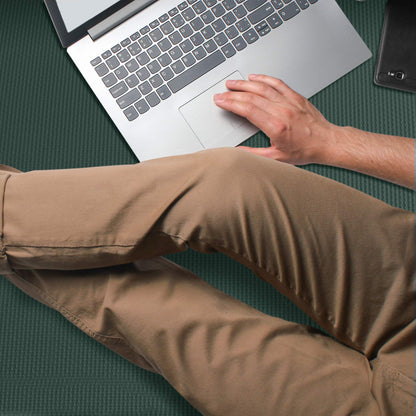 We Sell Mats 3/8 Inch Thick Multipurpose Exercise Floor Mat with EVA Foam, Interlocking Tiles, Anti-Fatigue for Home, or Gym, Hunter Green, 48 Sq Ft