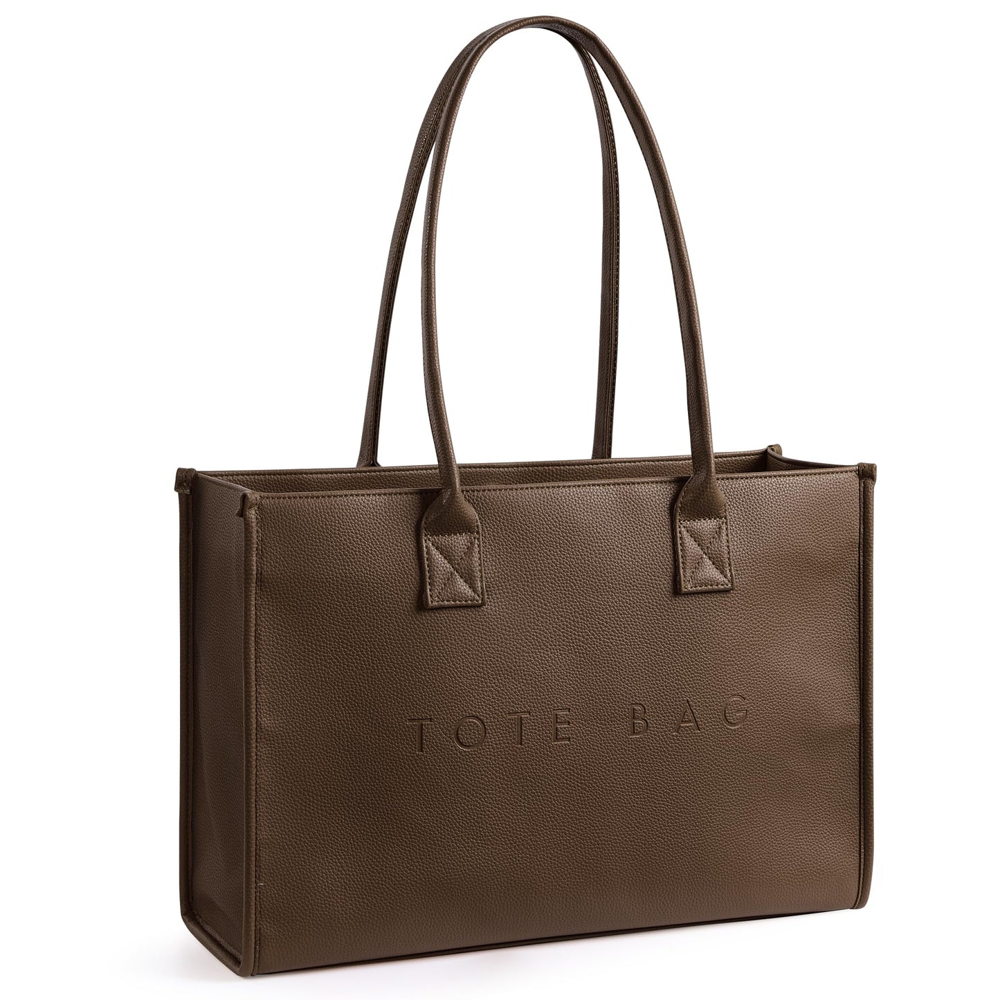 KALIDI Oversize Pu Leather Tote Bag Women Weekender Bag Shopper Handbags Purses with Top Handle