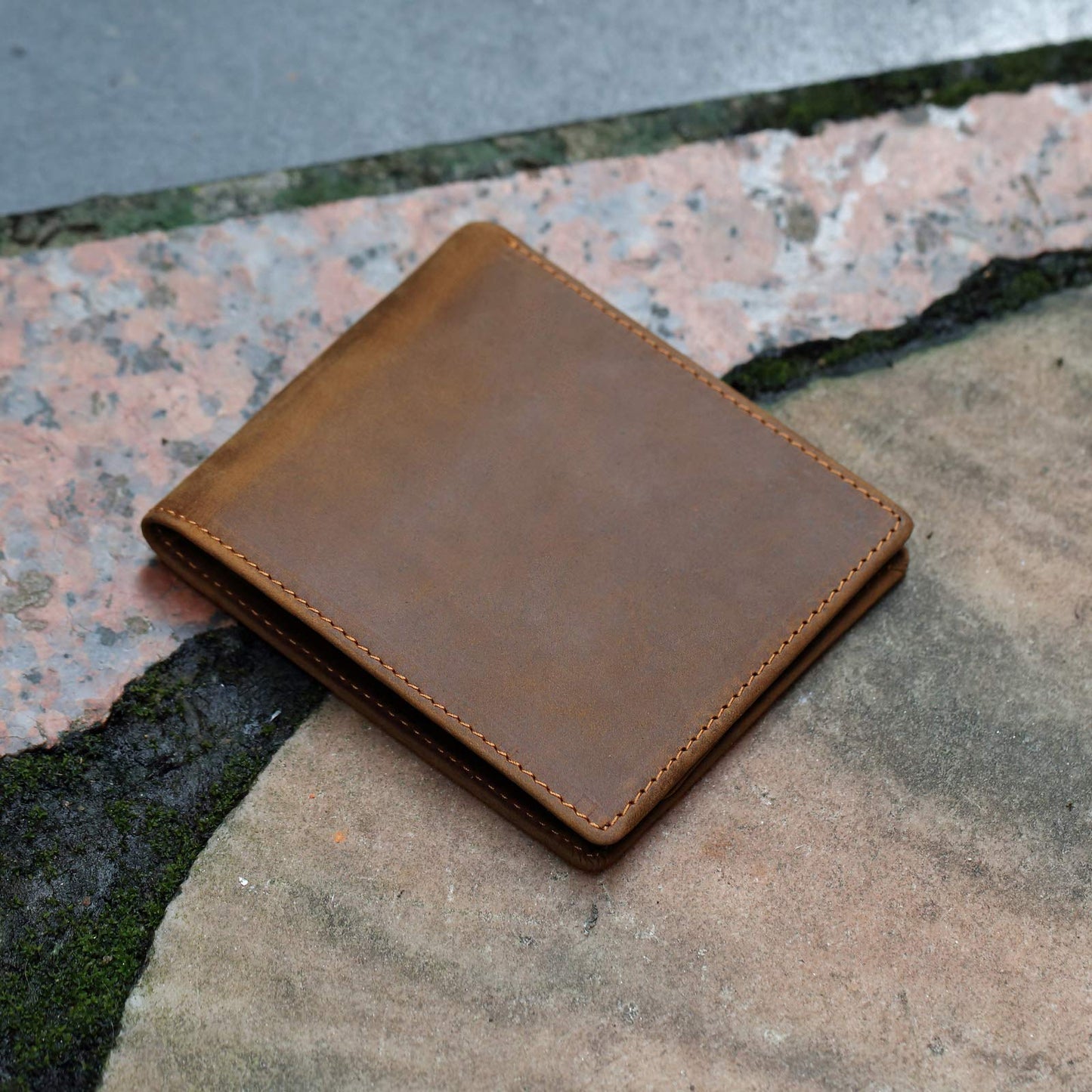 Engraved Leather Men Wallet - Customized Father's Wallets - Personalized Unique Gift For Dad As Birthday, Christmas and Father's Day Gift
