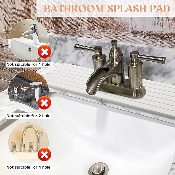 Faucet Mat Sink Splash Guard Oval and Round Splash Tap Pad Diatomite Stone