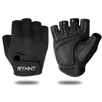 ZEROFIRE Workout Gloves for Women Men - Weight Lifting Gloves with Full Palm Protection & Extra Grip for Women Gym, Weightlifting, Weight Lift, Rowing, Exercise, Sport, Cycling.Black-Large