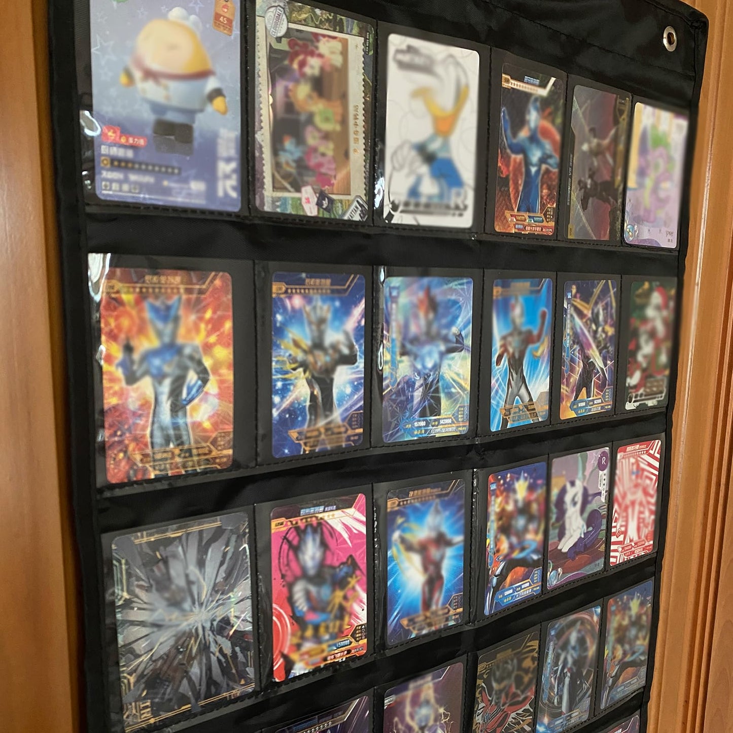 36 Trading Cards Display Case,PSA/BGS/CGC Grading Cards Storage Bag for Baseball Card with PVC Protection & Clear View,Sports Card, Football & Basketball Card Wall Mount case Over The Door