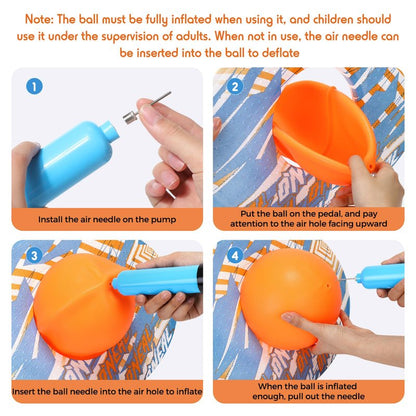 WinnerWhy Pogo Trick Ball for Kids, Up to 160lbs, Pogo Stick Jumper for Boys Girls Balance Bounce Board Ball with Pump Safe Fun Indoor Outdoor Gift Toy for Christmas(Orange, Blue,Fashion Style)