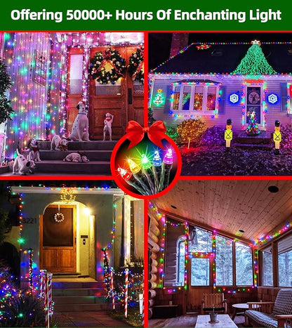 1500 LED 470FT Christmas Lights Outdoor,12 Lighting Modes Christmas String Lights with Timer, Dimmable Multicolor LED String Light Waterproof for Yard Tree Xams Wedding Party Holiday Decorations
