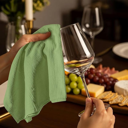 Utopia Kitchen Sage Green Flour Sack Towels 100% Cotton Tea Towels