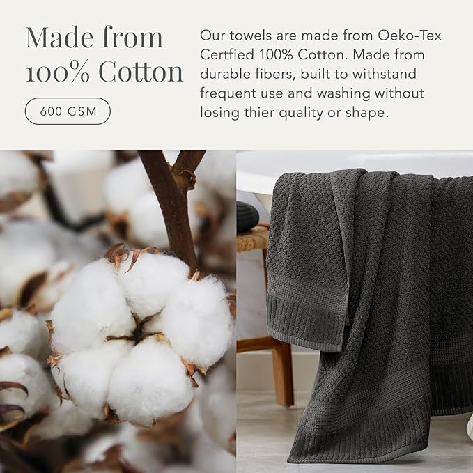 NY Loft 100% Cotton 2 Pack Bath Sheet Towel Set | Absorbent Quick-Dry Oversize