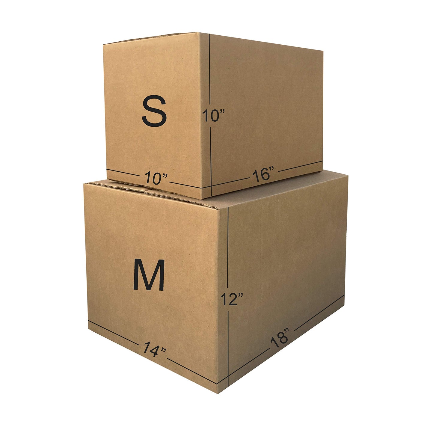 Amazon Basics Moving Boxes Kit, Small and Medium, Brown, 15-Pack
