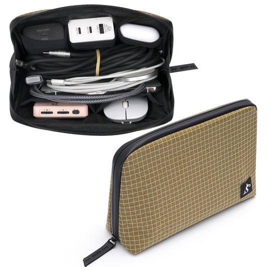 SIMTOP Cord Organizer Travel Small Tech Bag Pouch Case for Cords, Charger, Hard Drive, Power Bank – Water-Resistant Electronics Organizer, Small Portable Gadget Case for Travel