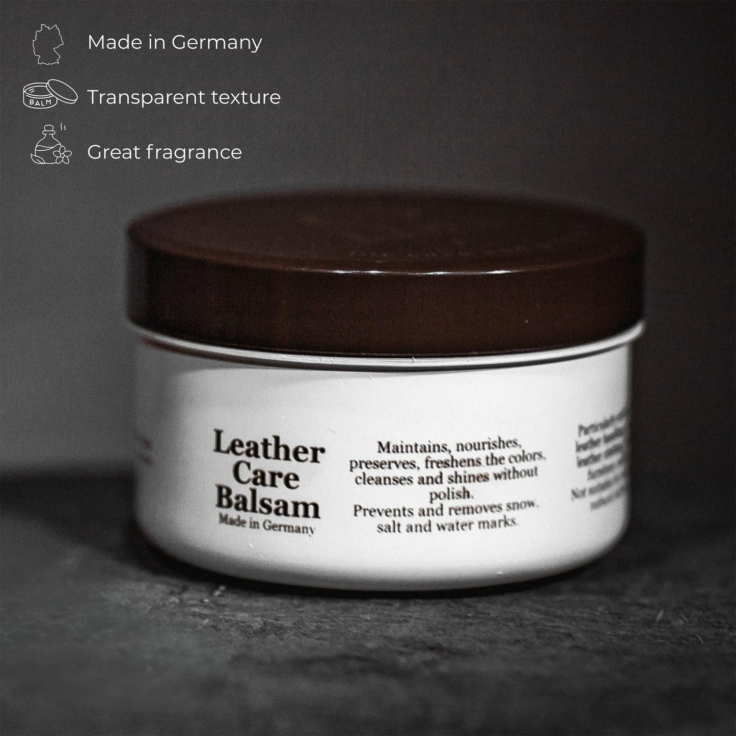 Time Resistance Leather Balsam for Shoes, Bags and Furniture Care and Protection 8.45 Oz (250ml)
