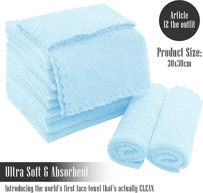 TENSTARS 12 Pack Premium Washcloths Set