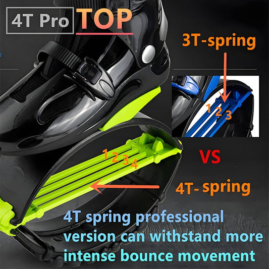 KPUKGJDK Kangaroo Jump Shoes for Women & Men – Adult Moon Shoes with 4 Springs, Low-Impact Fitness Jumping Boots for Exercise, Weight Loss, Cardio
