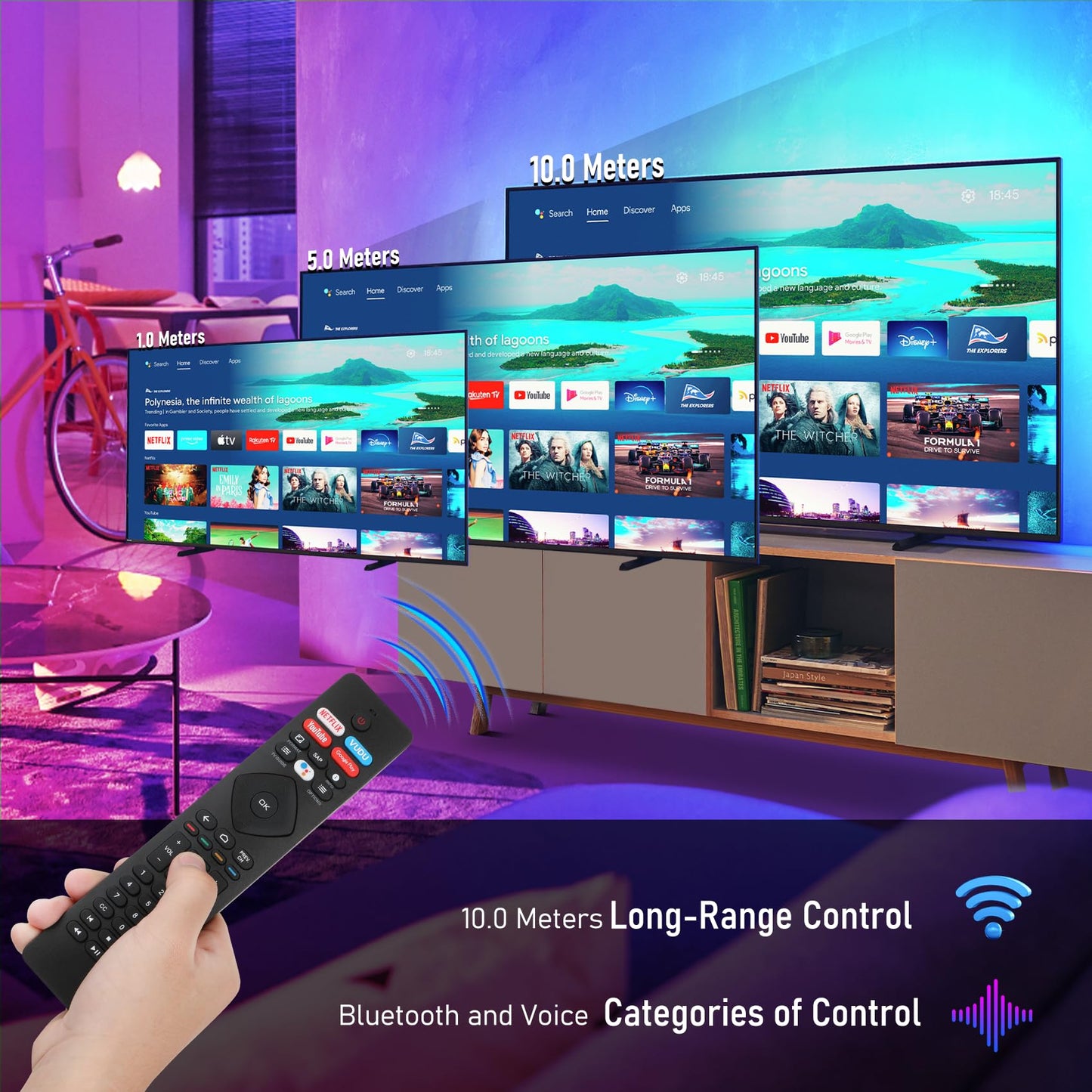 Voice Remote Control for phillips Voice TV Replacement. Universal Remote Control for Philip 4K UltraHD Smart Android TV with Google Assistant. for Philips 43" 50" 55" 65" 75" Class 5704 5504 5604 5806