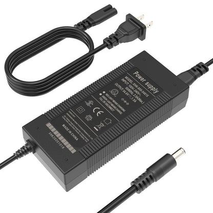 EVAPLUS 54.6V Smart Charger for 48V Lithium Batteries - UL Certified, Fast Charging with Multi-Safety Protection, Compatible with Electric Bikes/Scooters, DC 5.5 * 2.5/2.1mm Connector