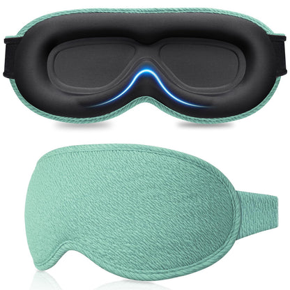 Gritin 100% Blackout Sleep Eye Mask for Women Men, Zero Pressure Sleeping Mask - Ergonomic Design 3D Cutout Eye Movement and Eyelash Friendly Night Blindfold, Ultra Soft Comfortable for Sleeping